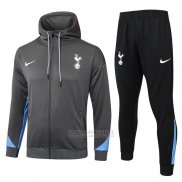 Fato de Treino Hoodie Tottenham Hotspur 2024-2025 Cinza