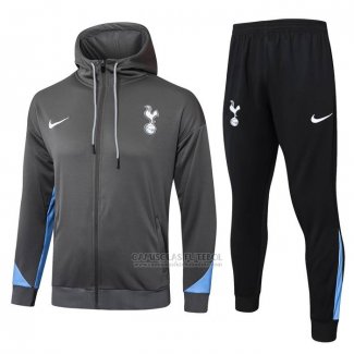 Fato de Treino Hoodie Tottenham Hotspur 2024-2025 Cinza