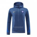 Jaqueta Hoodie Inter de Milao 2024-2025 Azul