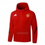 Jaqueta Hoodie Manchester United 2025-2026 Vermelho