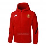 Jaqueta Hoodie Manchester United 2025-2026 Vermelho