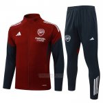 Jaqueta de Treinamento Arsenal Crianca 2025-2026 Vermelho Preto