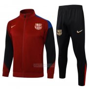 Jaqueta de Treinamento Barcelona Crianca 2024-2025 Vermelho Y Azul