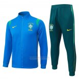 Jaqueta de Treinamento Brasil Crianca 2026-2027 Azul