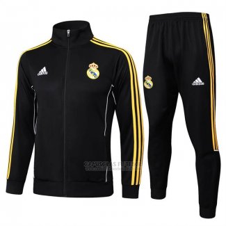 Jaqueta de Treinamento Real Madrid 2025-2026 Preto Amarelo