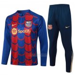 Sueter de Treinamento Barcelona 2024-2025 Azul Y Vermelho