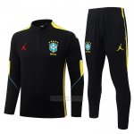 Sueter de Treinamento Brasil Crianca 2026-2027 Preto Amarelo