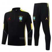 Sueter de Treinamento Brasil Crianca 2026-2027 Preto Amarelo
