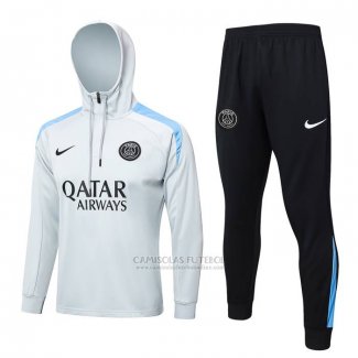 Sueter de Treinamento Paris Saint-Germain 2024-2025 Cinza