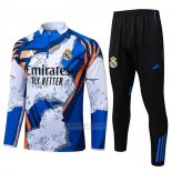 Sueter de Treinamento Real Madrid 2025-2026 Azul Branco