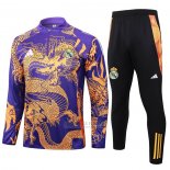 Sueter de Treinamento Real Madrid Dragon 2024-2025 Purpura