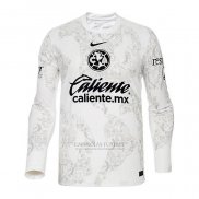 Camisola America Goleiro Manga Comprida 2024-2025 Branco