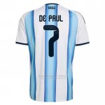 Camisola Argentina Jogador Rodrigo de Paul 1º 2026