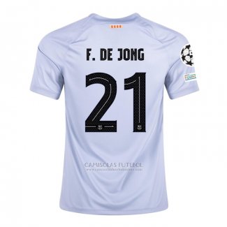 Camisola Barcelona Jogador F.de Jong 3º 2022-2023