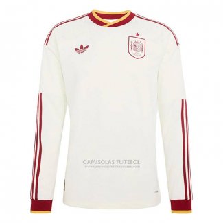 Camisola Espanha 2º Manga Comprida 2026