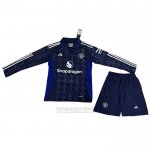 Camisola Manchester United 2º Manga Comprida Crianca 2024-2025