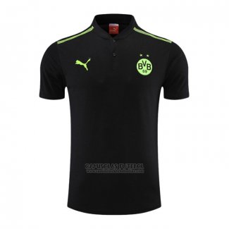 Camisola Polo del Dortmund 2022-2023 Preto