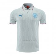 Camisola Polo del Manchester City 2022-2023 Cinza