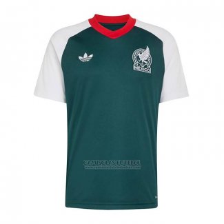 Camisola Pre Match del Mexico 2026 Verde Branco