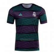 Camisola Pre Match del Real Madrid 2022 Verde Y Purpura