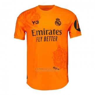 Camisola Real Madrid Y-3 Goleiro 2024 Laranja