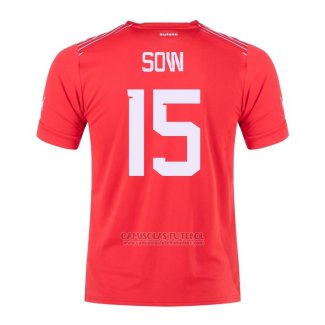 Camisola Suica Jogador Sow 1º 2022