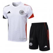 Fato de Treino Ajax Manga Curta 2025-2026 Branco - Calcas Curta
