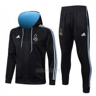 Fato de Treino Hoodie Argentina 2022-2023 Preto