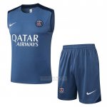 Fato de Treino Paris Saint-Germain Sin Mangas 2025-2026 Cinza