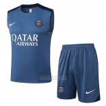 Fato de Treino Paris Saint-Germain Sin Mangas 2025-2026 Cinza
