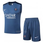Fato de Treino Paris Saint-Germain Sin Mangas 2025-2026 Cinza