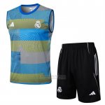 Fato de Treino Real Madrid Sem Mangas 2025-2026 Azul Verde