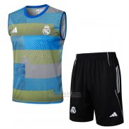 Fato de Treino Real Madrid Sem Mangas 2025-2026 Azul Verde
