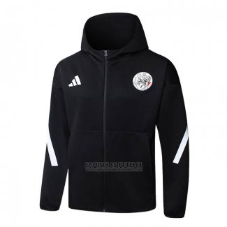 Jaqueta Hoodie Ajax 2025-2026 Preto