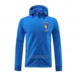 Jaqueta Hoodie Italia 2022-2023 Azul