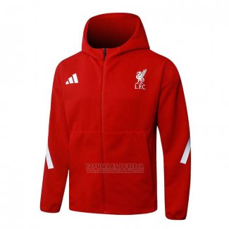 Jaqueta Hoodie Liverpool 2025-2026 Vermelho