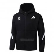 Jaqueta Hoodie Real Madrid 2025-2026 Preto