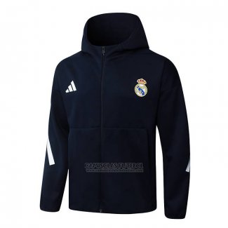 Jaqueta Hoodie Real Madrid 2025-2026 Preto