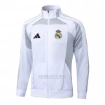 Jaqueta Real Madrid 2025-2026 Branco Cinza