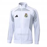 Jaqueta Real Madrid 2025-2026 Branco Cinza