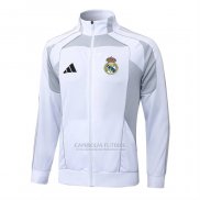Jaqueta Real Madrid 2025-2026 Branco Cinza