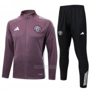 Jaqueta de Treinamento Manchester United Crianca 2025-2026 Brown