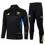 Sueter de Treinamento Manchester United 2025-2026 Preto Amarelo