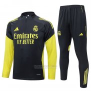 Sueter de Treinamento Real Madrid 2025-2026 Preto Amarelo