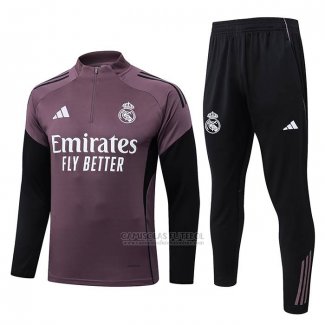 Sueter de Treinamento Real Madrid Crianca 2025-2026 Purpura