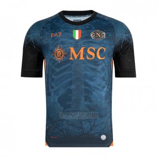 Tailandia Camisola Naples Halloween 2025-2026 Azul