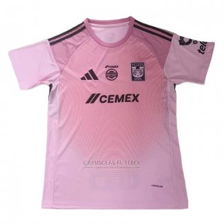 Tailandia Camisola Tigres UANL Goleiro 2º 2025-2026 Rosa