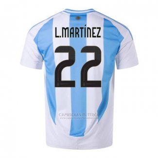 Camisola Argentina Jogador L.martinez 2º 2022