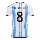 Camisola Argentina Jogador Mac Allister 1º 2022