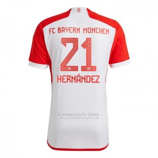 Camisola Bayern de Munique Jogador Hernandez 1º 2023-2024